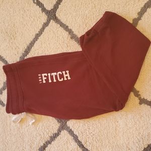 Abercrombie & Fitch 3/4 Maroon Sweatpants